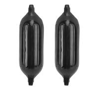 Marhynchus de Protección del Parachoques Marino para Yates Parachoques de Botes Inflables para Botes de Pesca, 2 Piezas PVC Negro 4.5 X 16 Pulgadas