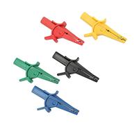 Marhynchus de Prueba Eléctrica de BateríA, Juego de 5 Piezas, 10 A, 600 V, Multicolor, Portátil, de Seguridad, Abrazadera Tipo Banana de 4 Mm para Baterías de Automóviles, Camiones,