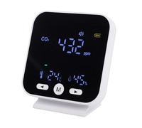 Marhynchus Detector de CO2 3 en 1 Probador de Calidad del Aire con Sensor NDIR Pantalla LCD y Alarma para el Hogar, Oficina, Escuela, Viajes, Hotel