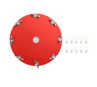 Marhynchus Disco de Red de Tierra de Antena de Onda Corta, Rejilla de Puesta a Tierra de Aleación de Aluminio con 10 Terminales, para Antena de Onda Corta Portátil 12 JPC 12
