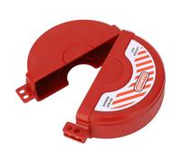 Marhynchus Dispositivo de Bloqueo de Válvula de Compuerta con 2 Orificios de Bloqueo Material PA para Manijas de Válvula de 64 Mm a 127 Mm para Bloqueo de Válvula de Gas de Grifo Exterior