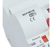 Marhynchus Disyuntor Inteligente, Retardante de Llama PA66, Control WiFi, Protección contra Sobrecorriente, Ideal para Suministro de Energía Doméstica e Iluminación Exterior (32A)