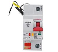 Marhynchus Disyuntor Wifi Inteligente PA66-DSM Carcasa Retardante de Llama AC220V para Control de Automatización del Hogar Compatible con Aplicación de Teléfono Interruptor Remoto AC220V (1P 25A)