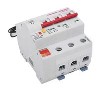 Marhynchus Disyuntor Wifi Inteligente PA66-DSM Carcasa Retardante de Llama AC220V para Control de Automatización del Hogar Compatible con Aplicación de Teléfono Interruptor Remoto AC220V (3P 100A)