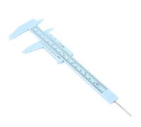 Marhynchus Dobles de Plástico Cala Vernier -Messe Herramienta para Mediciones de Joyas y Escuela, Plástico de Alta Precisión de 150 Mm, Luz Ligera y Negra Duradera (BLUE)