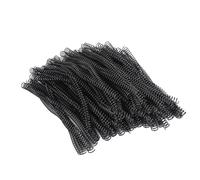 Marhynchus Espiral de Encuadernación, 14,3 Mm de Diámetro, 48 Dientes, Paso 4:1, Bobina de Encuadernación de PVC para 115 Hojas de Papel A4, con Rotación de Página de 360 grados (BLACK)