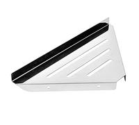 Marhynchus Estante de Almacenamiento de Ducha Pulido Exquisito Organizador de Rejilla Triangular de Acero Inoxidable para Baño Doméstico, Capacidad de Cojinete Fuerte, Instalación Montada en la (Sin