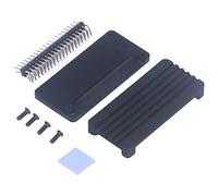 Marhynchus Estuche de Aleación de Aluminio Premium con Carcasa de Piso Acrílico para Frambuesa Pi Alcivicura de Descarga de Calor Efectiva para Zero 2W (Aguja de flexión)