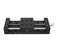 Marhynchus Etapa Deslizante X, Mesa Deslizante Manual de Aleación de Aluminio, Plataforma de Engranajes de Ajuste Fino con Mesa de 60 X 80 Mm, Recorrido de ±50 Mm, Carga de 20 Kgf para Equipos