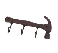 Marhynchus Gancho de Estilo Industrial, Gancho Decorativo Multifuncional de Hierro Fundido, de Pared en Forma de Martillo Fácil de Instalar para Comedor (Forma Martillo 25,5x13x5cm)