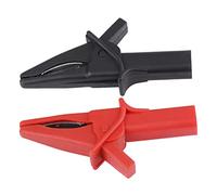 Marhynchus Gator Aislados Grandes -Clips de Fácil de Usar para Osciloscopio 2pcs Ajuste de DSO3064 HT18A Rojo Negro