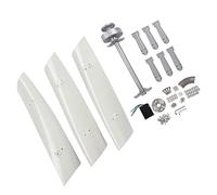 Marhynchus Generador de Turbina Eólica Vertical Generador de Turbina Eólica Maglev Blanco con Doble Rodamiento 24 V 200 W ABS Aleación de Aluminio GFRP para Uso Marino Fuera de la Red (12V)