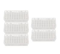 Marhynchus Gradilla para Tubos de Muestreo, Plástico ABS con 40 Orificios, Piezas Desmontables, Fácil Montaje para Uso en Laboratorio