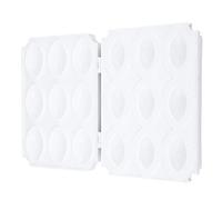 Marhynchus Herramienta de Prensa de Molde para Hacer Albóndigas, 9 Rejillas, Máquina para Hacer Pan de Carne Manual para Albóndigas Caseras, Pasteles de Pescado con Material ABS, Fácil de (blanco
