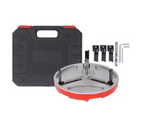 Marhynchus Herramienta de Sierra Punzonadora Ajustable de 25 Mm a 130 Mm Sierra Perforadora de 1 4 a 5 Pulgadas con 3 Hojas de Dientes para Corte de Luz de Techo de Paneles de Yeso de