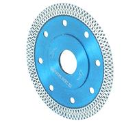 Marhynchus Hoja de Sierra de Diamante de 4 Pulgadas, Disco de Corte de Aleación con Dientes en Forma de X, Eficiente para Porcelana y Granito, Herramienta de Bricolaje para Renovación del Hogar (BLUE)