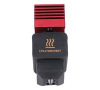 Marhynchus Impresora 3D Hotend Boquilla de Alto Flujo de 0,4 Mm con Bloque de Enfriamiento Rojo con Revestimiento Nano para H2D H2D Combo A1 A1 Mini Compatible con Filamentos de Madera PLA