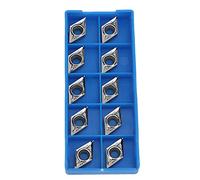 Marhynchus Insertos CNC 10pcs Herramienta de de Torno de Cabello DCGT11T304-AK H01 DCGT32.51-AK H01 Insertos de de Fresado de Carburo, Alta Dureza, Vida Larga, Recubrimiento Suave, Fácil de