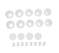 Marhynchus Insertos de Brida de Válvulas de Pico de Pato de Diafragma, 8 Válvulas de Pico de Pato 4 Membranas 5 Tamaños de Brida 13/15/17/19/21 Mm Piezas de Repuesto para Extractor de