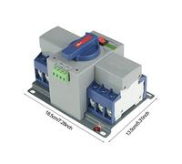 Marhynchus Interruptor de Transferencia Automático Mini Disyuntor de Doble Potencia Inteligente para Edificios de Oficinas, 1pc 400V 63A 3p, Ahorro de Energía, Adecuado para Lucha contra Incendios
