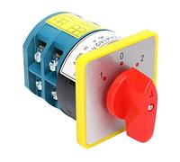 Marhynchus Interruptor de Transferencia de Perilla, Material de PC, Piezas de Cobre Engrosadas, Buen Aislamiento para Interruptores de Control de Motores y Pruebas de Equipos