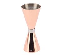 Marhynchus Jigger de Cóctel Profesional, Taza Medidora de Barra de Acero Inoxidable con Diseño de Doble Extremo para que los Camareros Preparen Cócteles, Vino, Líquidos y Más (Oro rosa)