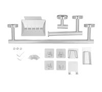 Marhynchus Juego de Accesorios de Baño de Acero Inoxidable de 11 Piezas, Toallero Moderno con Ganchos y Jabonera, Accesorios de Baño Montados en la Pared para Uso Doméstico