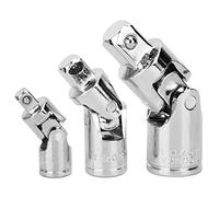 Marhynchus Juego de Adaptadores de Casquillo de Junta Universal, Acero Al Cromo Vanadio, 3 Piezas para Kits de Casquillos de 1/4", 3/8", 1/2" para Mecánica y Proyectos de Bricolaje