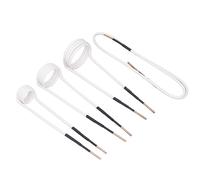 Marhynchus Juego de Bobinas de Calentamiento por Inducción de 4 Piezas, Kit de Bobina de Calentador de Inducción con Núcleo de Latón, 2,5 Mm, 20, 30, 40, 750 Mm, Alta Temperatura, 1200 ℃