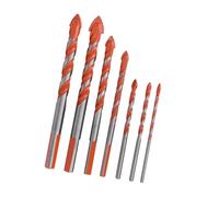 Marhynchus Juego de Brocas Centrales, Ranuras en Espiral en Forma de U de Acero de Alta Velocidad para Azulejos de Cerámica de Vidrio, Madera Plástica de 3 Mm a 12 Mm