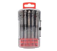 Marhynchus Juego de Brocas de Doble Cabeza Cruzadas Magnéticas para Carpintería con Vástago Hexagonal de 1/4 Pulgadas, Acero de Aleación S2 de 110mm, 10 Uds. PH2