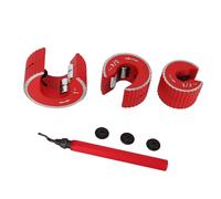 Marhynchus Juego de Cortadores de Tubos Compactos Herramienta de Corte de Tubos Duradera para de PVC Cobre Aluminio Mantenimiento HVAC Rojo 1/2 3/4 1 Pulgada para Ingeniería de Plomería