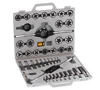 Marhynchus Juego de Matrices para Machos, 45 Piezas Juego de Matrices para Machos de Rosca Fina de Acero Al Carbono con 20 de Roscar, 20, 3 Llaves y Estuche, Herramienta de Roscado Métrico Imperial