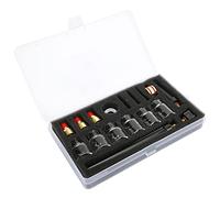 Marhynchus Kit de Accesorios para Antorcha de Soldadura, Boquilla de Vidrio de Alta Temperatura y Abrazadera de Tungsteno para Soldador de Argón WP9 WP20, 6 Vasos de Vidrio de 2 Mm de Espesor para