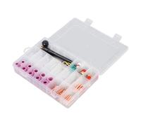 Marhynchus Kit de Antorcha de Soldadura TIG de 81 Piezas Tipo Lente de Gas con 10 Vasos de Vidrio Compatibles para WP17 WP18 WP26 Soldadura por de Argón Accesorios de Cerámica de Cobre