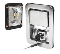 Marhynchus Kit de Bloqueo de Pestillo de Paleta Duradero de Acero Inoxidable 304 para Generadores Diésel, Excavadoras, Gabinetes de Distribución de Energía, 1 Juego de Maquinaria de Construcción