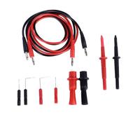 Marhynchus Kit de Cables de Prueba para Multímetro, Juego de Sondas de Prueba Eléctricas Aisladas de Silicona de 10 Piezas con Aguja de 0,4 Mm, para Medición de Multímetro