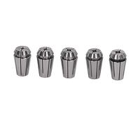 Marhynchus Kit de Pinza para Roscar de Acero con Resorte de Mandril de Grabado CNC, 5 Piezas con Recipiente de Almacenamiento 3x2,5 3,5x2,7 4x3 4x3,2 5x4 para Trabajos de Roscado en Torno de Fresado