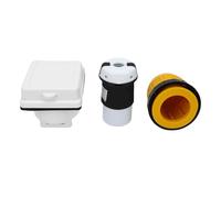 Marhynchus Kit de Salida de Salida de Entrada de Energía de 30a RV NEMA L5 30P Conector MAL MAL y NEMA L5 30R Conector Femenino con Anillo de Bloqueo Cubierta Protectora para Remolques RVS