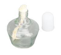 Marhynchus Lámpara de Alcohol de 150 Ml, Mechero Bunsen de Vidrio para Experimentos de Química, Incluye 5 Mechas de Repuesto y Embudo, Ideal para Laboratorios y Proyectos de Soldadura