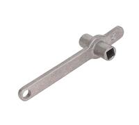 Marhynchus Llave de Válvula de Radiador, Llave de Purga Universal de Acero de Aleación con Largo para Válvula de Plomería de Grifo de Radiador Estándar de 5x5 Mm