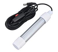 Marhynchus Luz de Pesca, PC Sumergible 360 Haz 1000 LM Lámpara LED para Pesca Nocturna Submarina, Cable de 5 M, Accesorio de Iluminación Duradero de 13 W (luz Blanca)