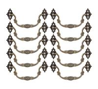 Marhynchus Manija de Cajón, Tirador Antiguo de Aleación de Zinc para Caja de Madera, 10 Juegos de Elegantes Tiradores de Cajón en Forma de, Ideal para Gabinetes y Muebles (L)