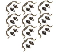 Marhynchus Manija de Cajón, Tirador Antiguo de Aleación de Zinc para Caja de Madera, 10 Juegos de Elegantes Tiradores de Cajón en Forma de, Ideal para Gabinetes y Muebles (S)