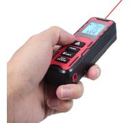 Marhynchus Medidor de Distancia de ±2 Mm con Gran Pantalla LCD Retroiluminada para Medición Pitagórica de Volumen de área Continua y Almacenamiento de 20 Datos (40M)