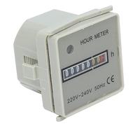 Marhynchus Medidor de Horas, Metro de Hora, Contador de Mecánico 0.3W Temporizador Industrial con Indicador HM - 2/UWZ48 220-240V 0.3W, Contador de Metros de