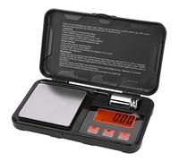 Marhynchus Mini Báscula Portátil para Joyería, Precisión de 0,01g, 200g/0,1oz, con Pantalla LCD Retroiluminada para Monedas de Especias Doradas