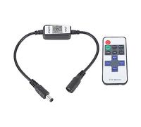 Marhynchus Mini Controlador Remoto Inalámbrico RF de 11 Teclas Control de Aplicación de Teléfono Salida DC 5-24V 6A para Tiras de Luces LED de un Color con Control Remoto Inalámbrico y