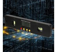Marhynchus Mini Mini Inclinómetro de Buscador de ángulo Protractor Digital Duradero con Base Magnética para un Excelente Rendimiento (200mm)