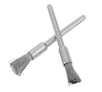 Marhynchus Mini Rueda de Pulido de Cepillo de Alambre de Acero de 15 Piezas, Herramienta Eficiente de Desamor de óxido para Metal/madera/piedra, Diámetro de Vástago de 3 Mm ((3*5 mm Tipo de lápiz)
